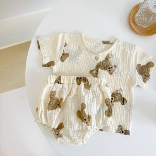 Teddy bear Print Baby Clothes