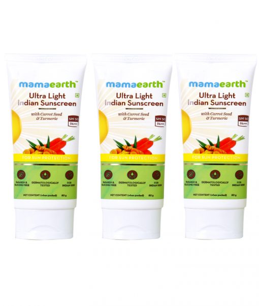 Mamaearth Ultra Light Indian Sunscreen 80gm
