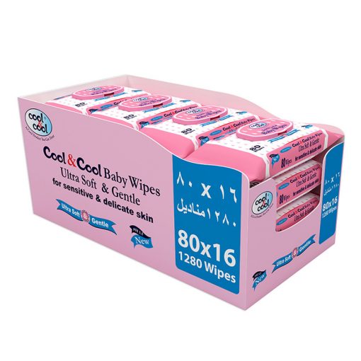 Cool & Cool Baby Wipes 80's - 10+6 Free