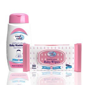 Cool & Cool Baby Wipes 80's and Washing Gel 100ml