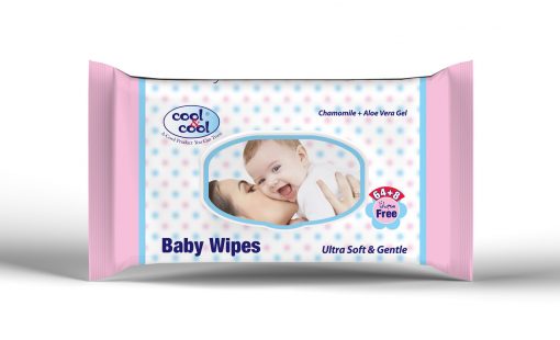 Cool & Cool Baby Wipes 64+8 Wipes Free