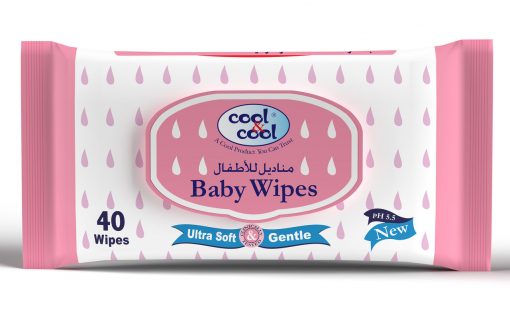 Cool & Cool Baby Wipes 40 Sheets