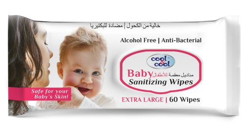Cool & Cool Baby Sanitizing Wipes 60's