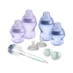 tommee-tippee-closer-to-nature-newborn-baby-bottle-starter-kit-breast-like-teats-with-anti-colic-valve-mixed-sizes-purple