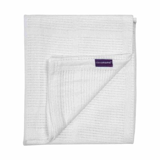 clevamama-cellular-blanket-crib-moses-basket-white