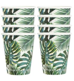 talking-tables-tropical-fiesta-palm-paper-cups-8oz-8pk