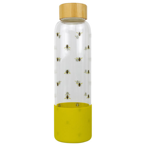 Joules Glass Water Bottle - Bee