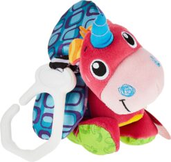 Playgro Groovy Mover Unicorn comes to life with flapping wings, it dances and wiggles when pulled. The c-clip offers easy attachment to strollers, & the car.