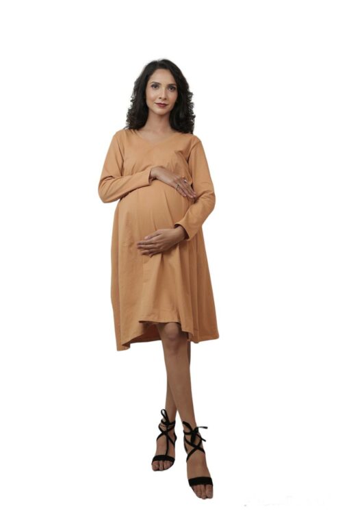 tummy-organic-cotton-flared-maternity-dresses-online