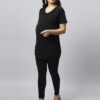 tummy-comfortable-maternity-set-2-pc-black