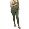 tummy-comfortable-maternity-set-2-piece-olive-green